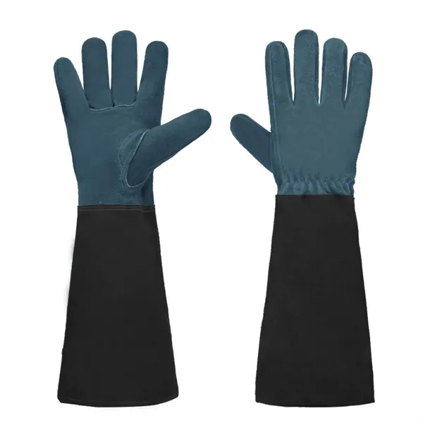 Long-Cuff Cowhide Protective Gloves - Long-Cuff Cowhide Protective Gloves - Image 3 of 9