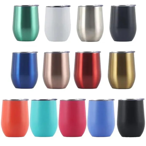 201 Stainless Steel  Egg-Shaped Drinking Cup - 201 Stainless Steel  Egg-Shaped Drinking Cup - Image 1 of 1