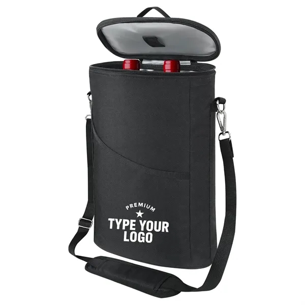 2 Bottle Wine Cooler Bag Leakproof Insulated Tote - 2 Bottle Wine Cooler Bag Leakproof Insulated Tote - Image 0 of 3