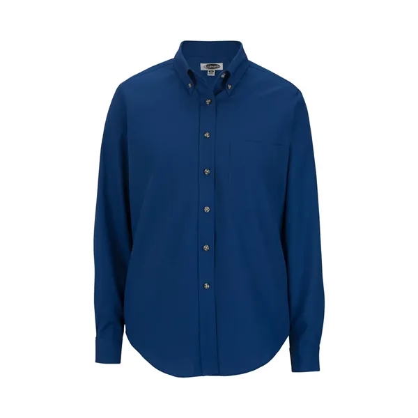 Edwards - Women's One-Pocket Poplin-Long Sleeve - Edwards - Women's One-Pocket Poplin-Long Sleeve - Image 4 of 9