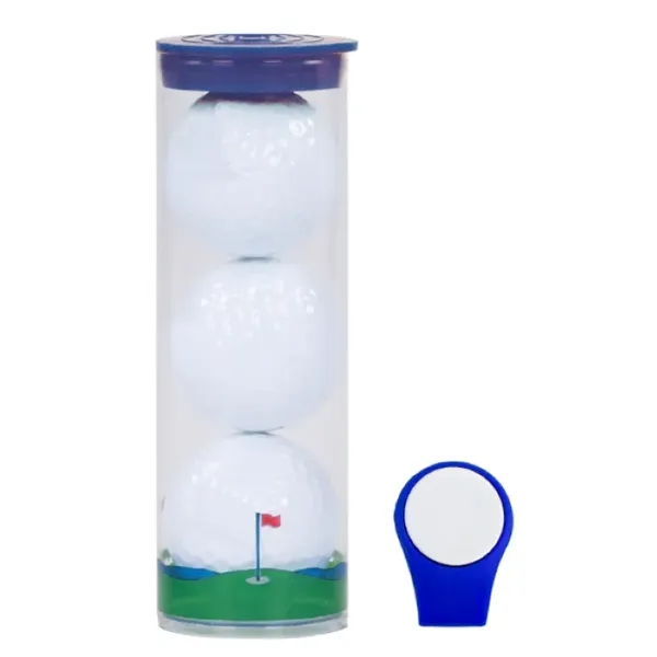 Bridgestone Treo 3 Golf Ball Tube with Hat Clip - Bridgestone Treo 3 Golf Ball Tube with Hat Clip - Image 1 of 1