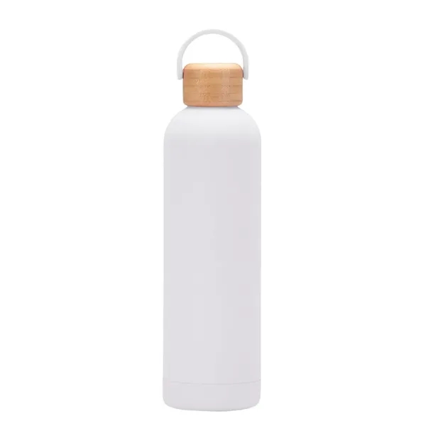 Custom 17 Oz Bamboo Cover Sports Thermos Cup