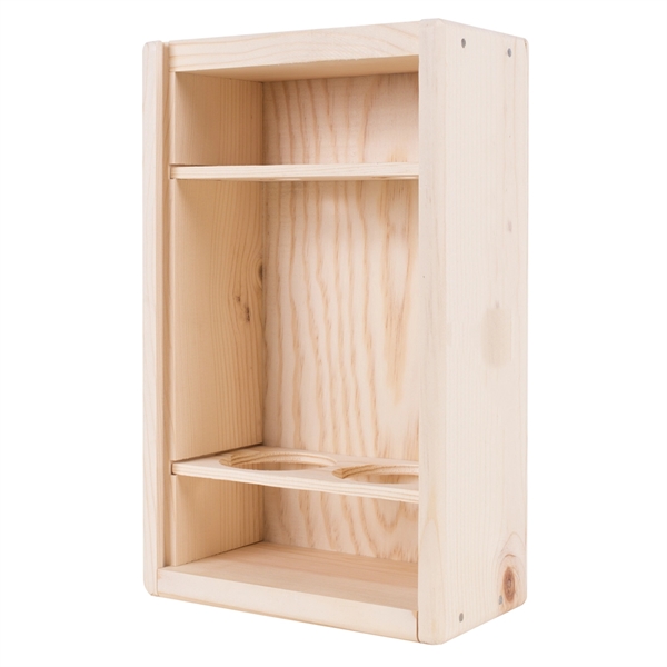 2-Bottle Wood Wine Box - 2-Bottle Wood Wine Box - Image 5 of 6