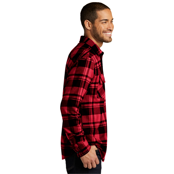 Port Authority Plaid Flannel Shirt. - Port Authority Plaid Flannel Shirt. - Image 16 of 47