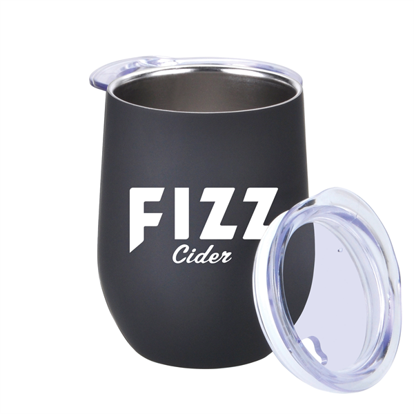 12oz. Rubberize Finish Stainless Steel Stemless Wine Glass - 12oz. Rubberize Finish Stainless Steel Stemless Wine Glass - Image 0 of 6