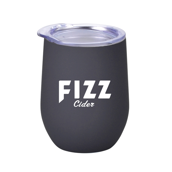 12oz. Rubberize Finish Stainless Steel Stemless Wine Glass - 12oz. Rubberize Finish Stainless Steel Stemless Wine Glass - Image 1 of 6