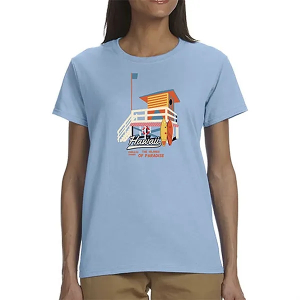 Gildan 6.1 oz 100% Cotton Preshrunk Ladies T-Shirt Imprinted - Gildan 6.1 oz 100% Cotton Preshrunk Ladies T-Shirt Imprinted - Image 16 of 16