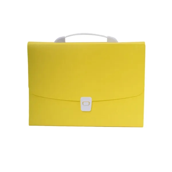 13-Pocket Accordion File Folder with Handle Plastic, A4/Le - 13-Pocket Accordion File Folder with Handle Plastic, A4/Le - Image 4 of 6