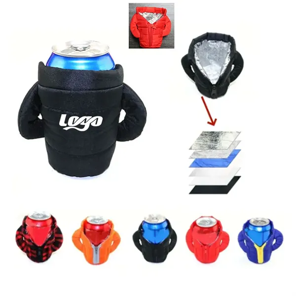 The Insulated Puffy 12 oz Can Cooler Jacket - The Insulated Puffy 12 oz Can Cooler Jacket - Image 0 of 4