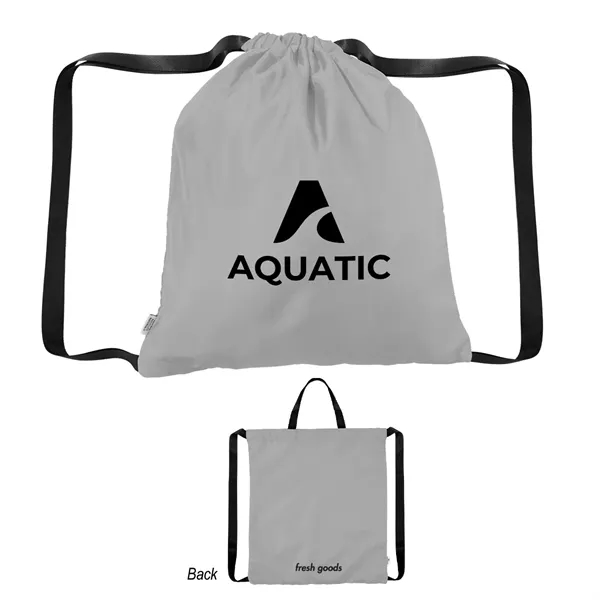 Fresh Goods Joel rPET Drawstring Tote Bag - Fresh Goods Joel rPET Drawstring Tote Bag - Image 3 of 5