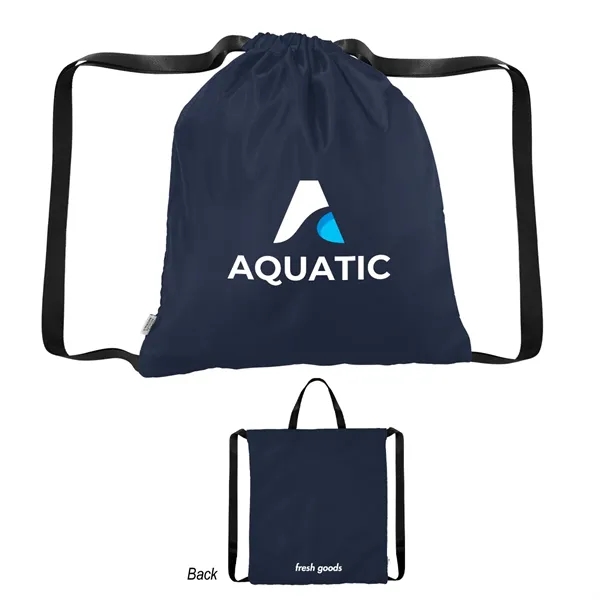 Fresh Goods Joel rPET Drawstring Tote Bag - Fresh Goods Joel rPET Drawstring Tote Bag - Image 4 of 5