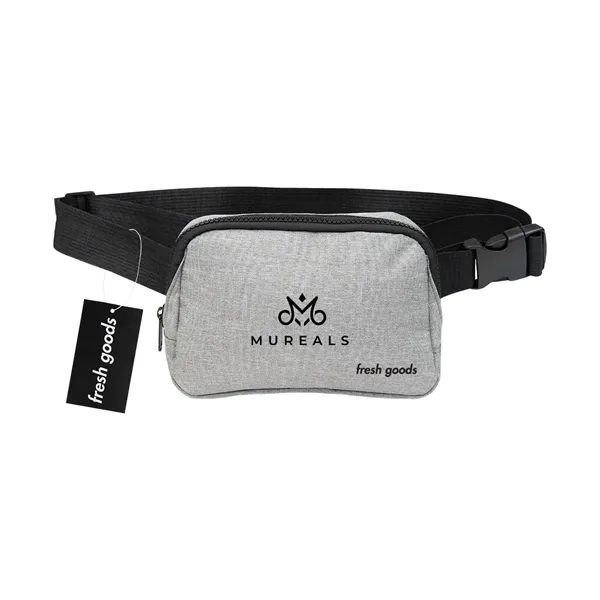 Custom Fresh Goods Everett rPET Heathered Belt Bag