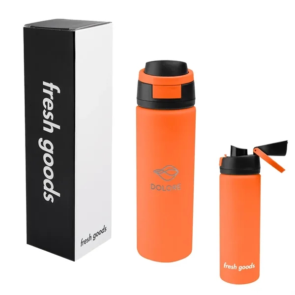 Fresh Goods 24 Oz. Pop Sip Recycled Stainless Steel Bottle - Fresh Goods 24 Oz. Pop Sip Recycled Stainless Steel Bottle - Image 9 of 24