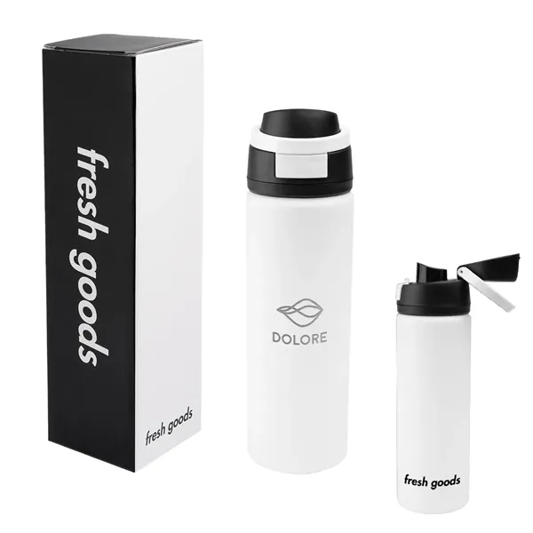 Fresh Goods 24 Oz. Pop Sip Recycled Stainless Steel Bottle - Fresh Goods 24 Oz. Pop Sip Recycled Stainless Steel Bottle - Image 14 of 24