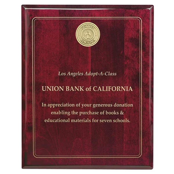 JAFFA® Rosewood Plaque - 8" x 10" - JAFFA® Rosewood Plaque - 8" x 10" - Image 0 of 2