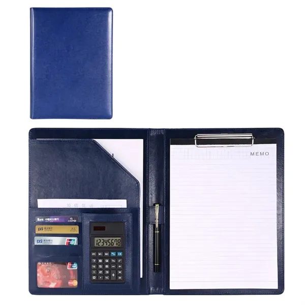 Custom A4 Executive Leather Folder With Calculator - Custom A4 Executive Leather Folder With Calculator - Image 3 of 5