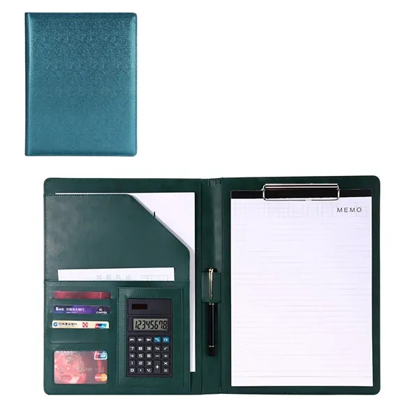 Custom A4 Executive Leather Folder With Calculator - Custom A4 Executive Leather Folder With Calculator - Image 5 of 5