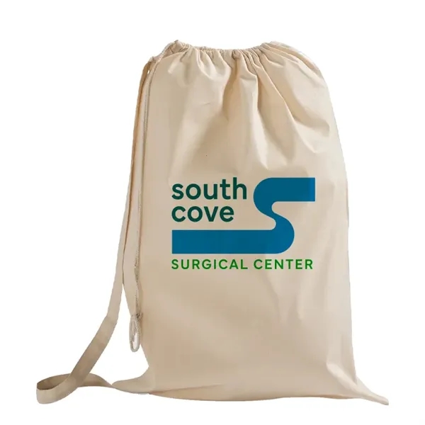 Linden Bay 6oz Cotton Cinch Laundry Bag - Linden Bay 6oz Cotton Cinch Laundry Bag - Image 0 of 7