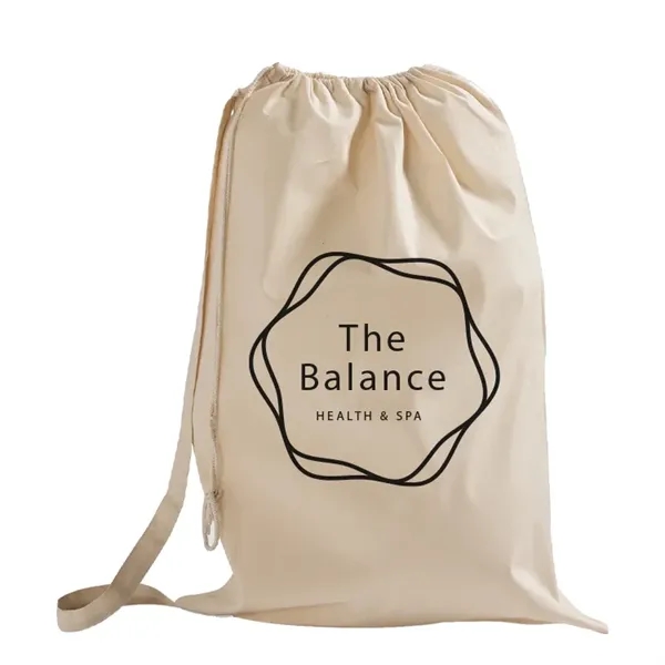 Linden Bay 6oz Cotton Cinch Laundry Bag - Linden Bay 6oz Cotton Cinch Laundry Bag - Image 4 of 7