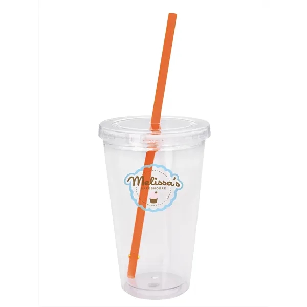 Good Value™ Clear Tumbler with Colored Lid - 18 oz. - Good Value™ Clear Tumbler with Colored Lid - 18 oz. - Image 9 of 17