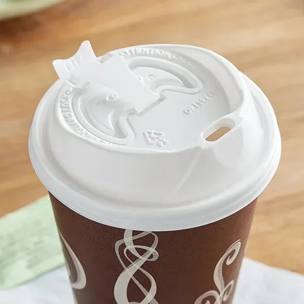 12 Oz. - 20 Oz. Insulated Paper Cup Lid, White - 12 Oz. - 20 Oz. Insulated Paper Cup Lid, White - Image 1 of 1