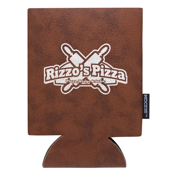Koozie® Leather-Like Can Cooler - Koozie® Leather-Like Can Cooler - Image 3 of 4