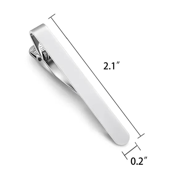 This stainless steel tie clip is the perfect finishing touch - This stainless steel tie clip is the perfect finishing touch - Image 1 of 8