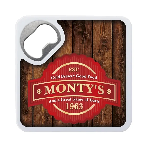 Good Value™ Bottle Opener Coaster - Good Value™ Bottle Opener Coaster - Image 1 of 3