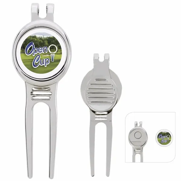 Good Value™ Golfers Divot Tool with Ball Marker - Good Value™ Golfers Divot Tool with Ball Marker - Image 0 of 2