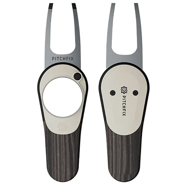 Pitchfix Woodie Golf Divot Tool with Ball Marker - Pitchfix Woodie Golf Divot Tool with Ball Marker - Image 8 of 12