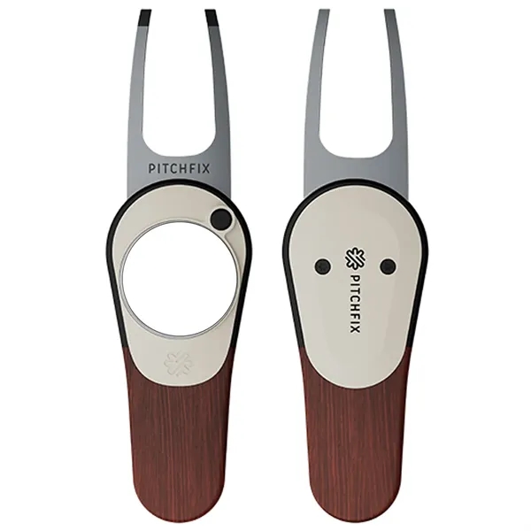 Pitchfix Woodie Golf Divot Tool with Ball Marker - Pitchfix Woodie Golf Divot Tool with Ball Marker - Image 9 of 12