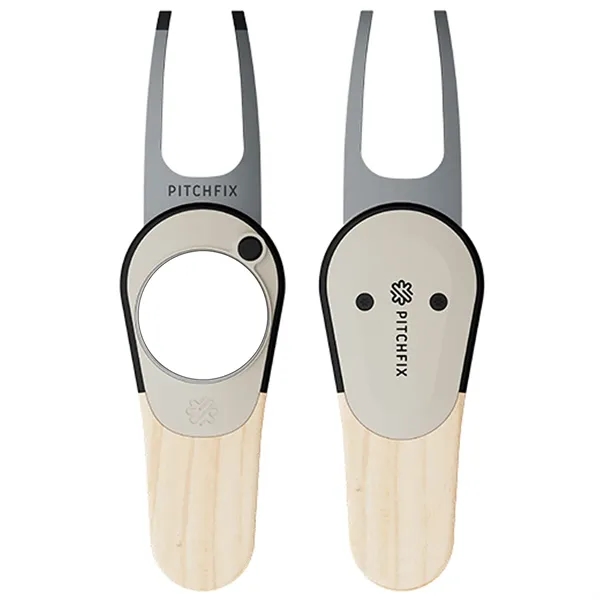 Pitchfix Woodie Golf Divot Tool with Ball Marker - Pitchfix Woodie Golf Divot Tool with Ball Marker - Image 10 of 12