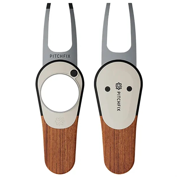 Pitchfix Woodie Golf Divot Tool with Ball Marker - Pitchfix Woodie Golf Divot Tool with Ball Marker - Image 11 of 12