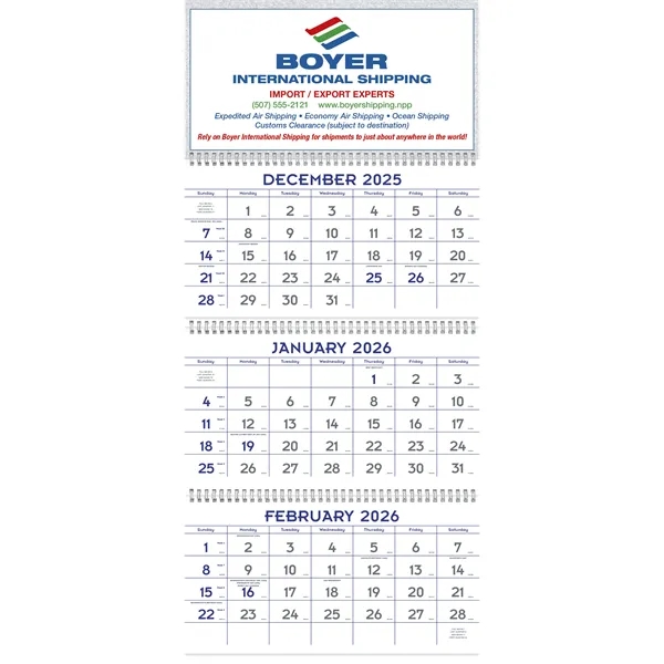 Triumph® Calendars Blue & Grey Commercial Planner - Triumph® Calendars Blue & Grey Commercial Planner - Image 1 of 2