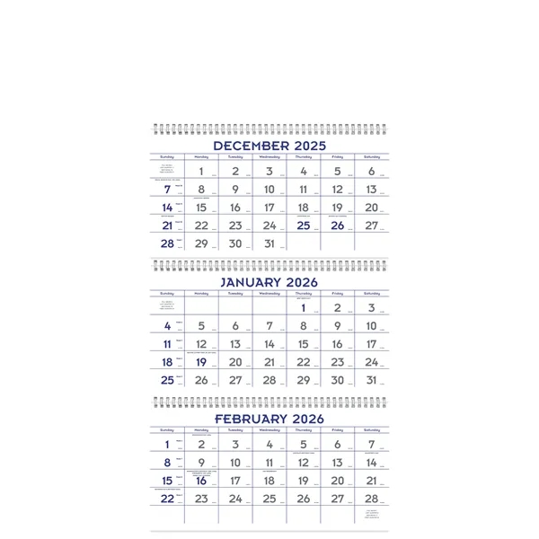 Triumph® Calendars Blue & Grey Commercial Planner - Triumph® Calendars Blue & Grey Commercial Planner - Image 2 of 2