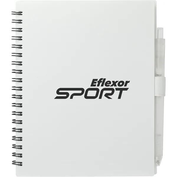FSC® Recycled 5.5'' x 7'' Spiral Notebook w/ RPET Pe - FSC® Recycled 5.5'' x 7'' Spiral Notebook w/ RPET Pe - Image 0 of 0