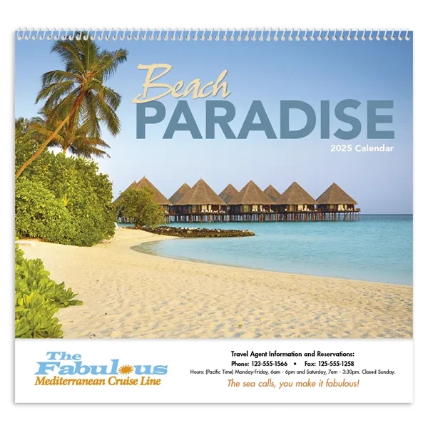Good Value™ Beach Paradise - Spiral Calendar - Good Value™ Beach Paradise - Spiral Calendar - Image 1 of 2