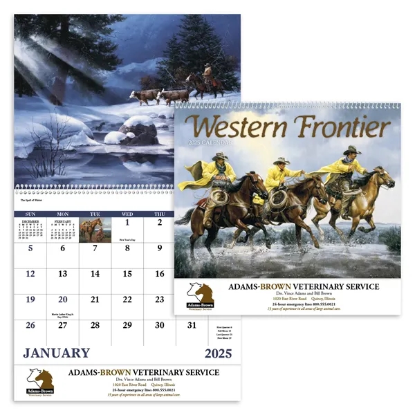Good Value™ Western Frontier - Spiral Calendar - Good Value™ Western Frontier - Spiral Calendar - Image 0 of 1
