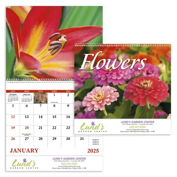 Good Value™ Flowers - Spiral Calendar