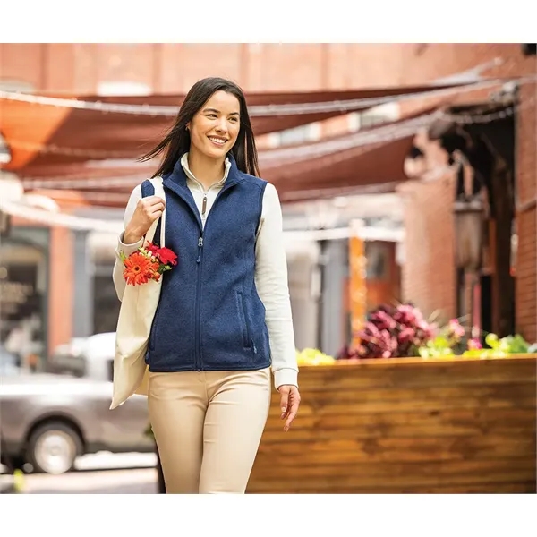 Women's Pacific Heathered Fleece Vest - Women's Pacific Heathered Fleece Vest - Image 9 of 15