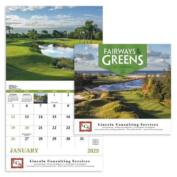 Good Value™ Fairways & Greens - Stapled Calendar - Good Value™ Fairways & Greens - Stapled Calendar - Image 0 of 6