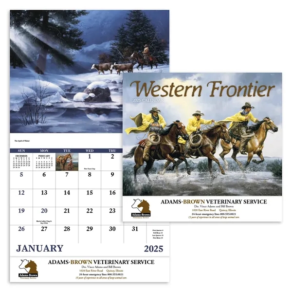 Good Value™ Western Frontier - Stapled Calendar - Good Value™ Western Frontier - Stapled Calendar - Image 0 of 2