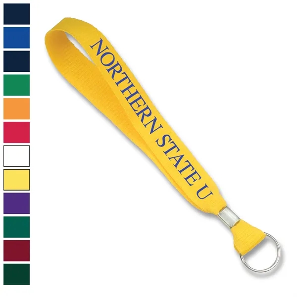 3/8" Custom Wrist Lanyard Keychains - 3/8" Custom Wrist Lanyard Keychains - Image 0 of 3
