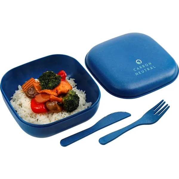 Wheat Straw Food Storage with Utensils - Wheat Straw Food Storage with Utensils - Image 0 of 0