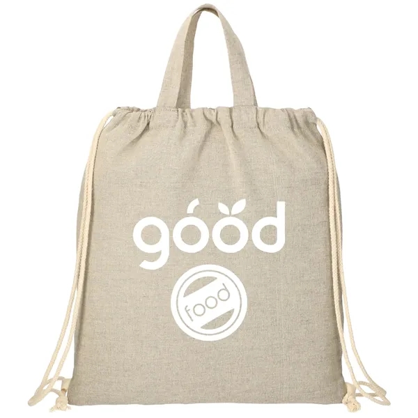Custom Recycled 5oz Cotton Drawstring Bag