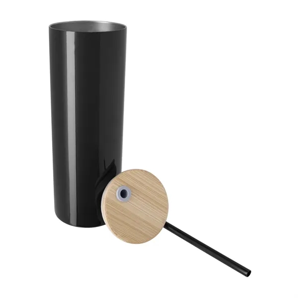 Good Value™ Double-Wall Stainless Steel Tumbler with Bamb... - Good Value™ Double-Wall Stainless Steel Tumbler with Bamb... - Image 2 of 8