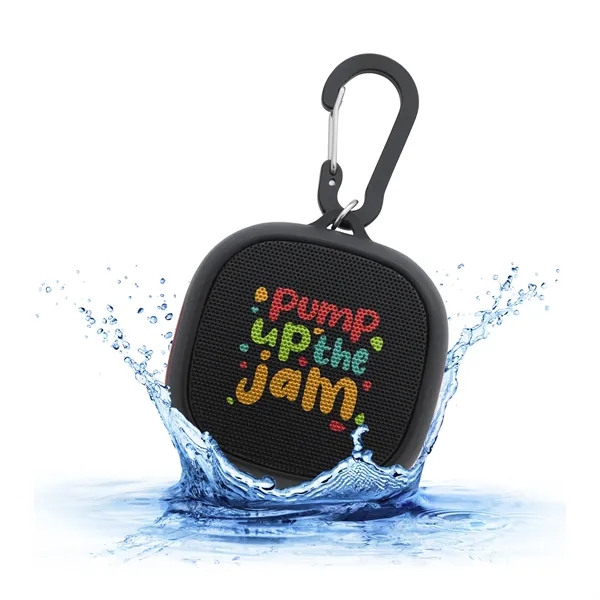 Water-Resistant Speaker with Carabiner - Water-Resistant Speaker with Carabiner - Image 2 of 8