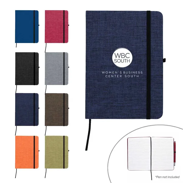 RPET Heathered Journal with pen loop - RPET Heathered Journal with pen loop - Image 0 of 11