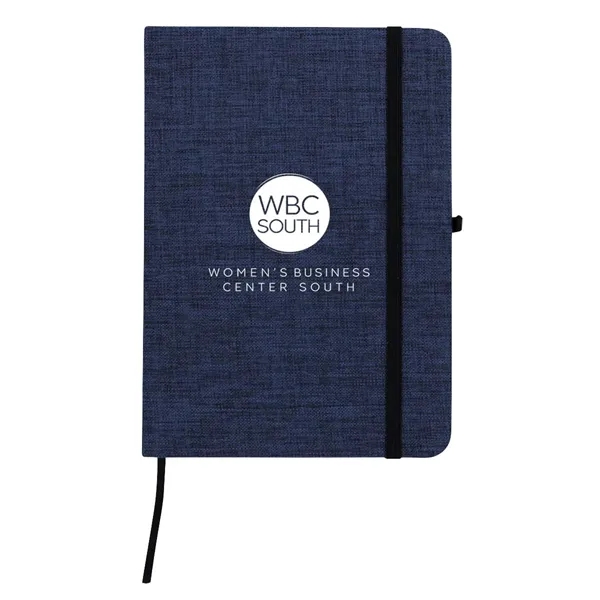 RPET Heathered Journal with pen loop - RPET Heathered Journal with pen loop - Image 5 of 11