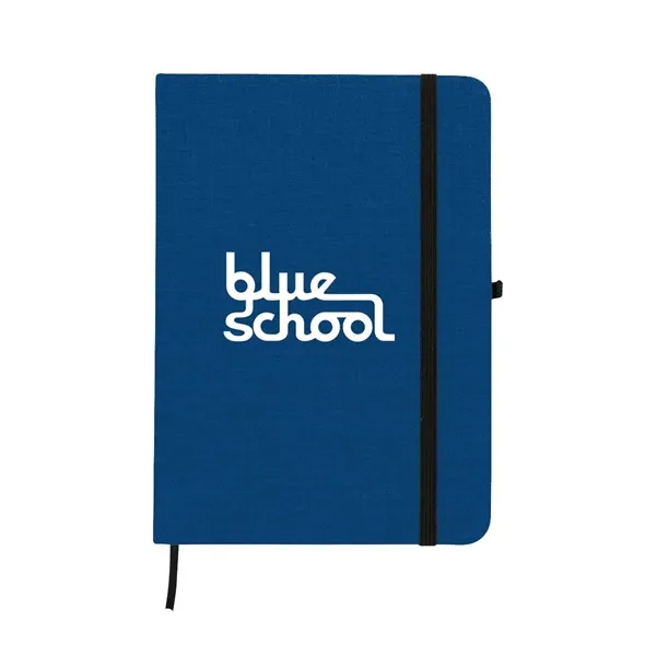 RPET Heathered Journal with pen loop - RPET Heathered Journal with pen loop - Image 8 of 11